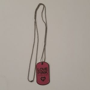 Love Pink Dog Tag